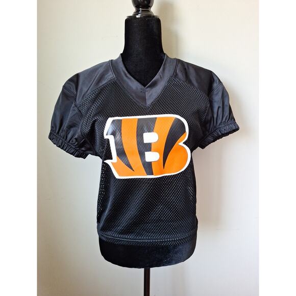 Cincinnati Bengals Joe Burrow Black Mesh Jersey Girls Youth XL Puff Sleeve #9 - Picture 6 of 7